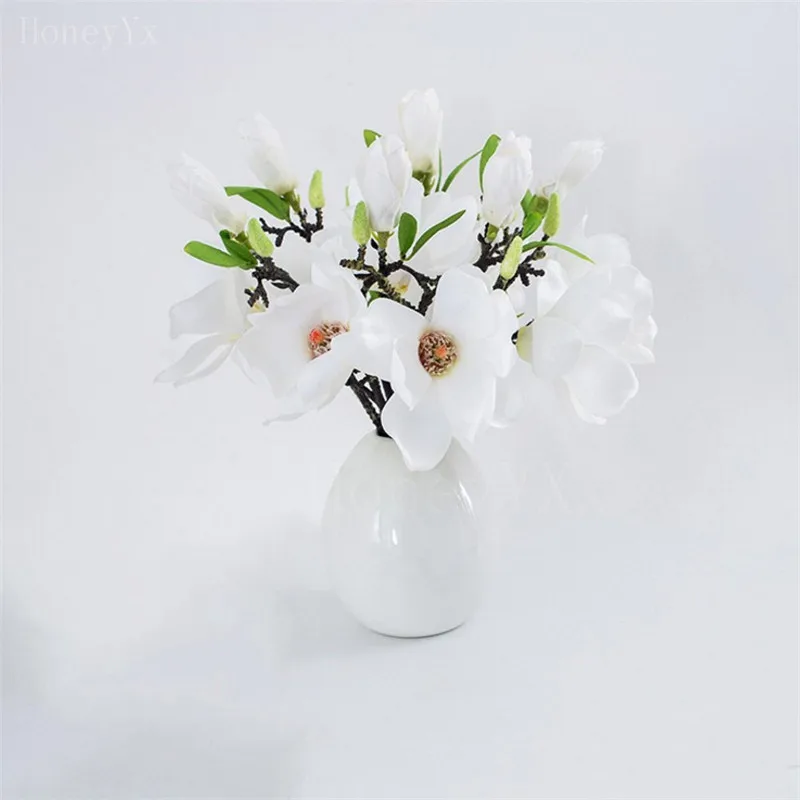 Artificial Magnolia Flower Fake Branch with Green Leaf Home Table Decoration False Floral Hand Made Flowers
Artificial Magnolia Flower Fake Branch with Green Leaf Home Table Decoration False Floral Hand Made Flowers