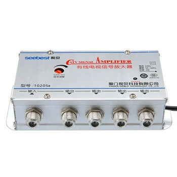 220V 4 Way Port TV Cable TV Signal Amplifier AMP Antenna Booster Splitter Set Broadband Home Tv Equipments 45-860MHz
220V 4 Way Port TV Cable TV Signal Amplifier AMP Antenna Booster Splitter Set Broadband Home Tv Equipments 45-860MHz