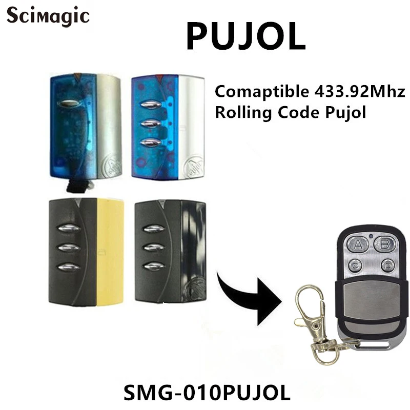 For PUJOL Remote control Rolling Code PUJOL Remote control Command Remote control Garage Door Key Chain 433 mhz transmitter 2019
For PUJOL Remote control Rolling Code PUJOL Remote control Command Remote control Garage Door Key Chain 433 mhz transmitter 2019