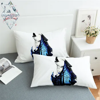 Missing You by Scandy Girl Pillowcase Howling Wolf Pillow Case Animal Forest Bedding Blue Galaxy Night Pillow Cover One Pair
Missing You by Scandy Girl Pillowcase Howling Wolf Pillow Case Animal Forest Bedding Blue Galaxy Night Pillow Cover One Pair