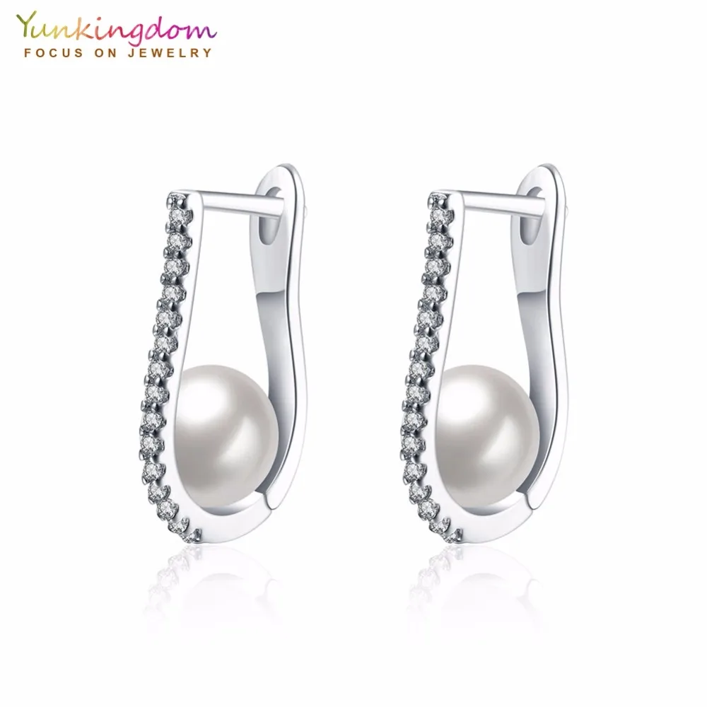 Yunkingdom Elegant Hoop Earrings for Women Simulated-Pearl Earring Fashion Crystal Jewelry
Yunkingdom Elegant Hoop Earrings for Women Simulated-Pearl Earring Fashion Crystal Jewelry