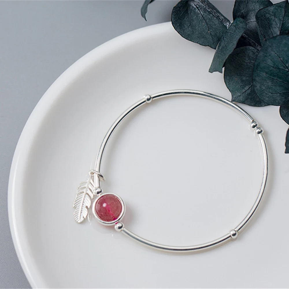 Feather Bangle Silver 925 Pink Crystal Jewelry Riverdale Mulheres Best Friend Gift Bracelet Manchette Femme Bangles for Women
Feather Bangle Silver 925 Pink Crystal Jewelry Riverdale Mulheres Best Friend Gift Bracelet Manchette Femme Bangles for Women