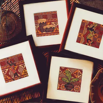 Fishxx Cross Stitch Kit Crazy52-1 African Style Four Patterns Geometric Patterns DIY
Fishxx Cross Stitch Kit Crazy52-1 African Style Four Patterns Geometric Patterns DIY