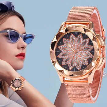 WJ-7811 Luxury Rose Gold Women Mesh Magnet Buckle Watch Fashion Flowers Elegant Ladies Wristwatches Female Magnetic Watch Clock
WJ-7811 Luxury Rose Gold Women Mesh Magnet Buckle Watch Fashion Flowers Elegant Ladies Wristwatches Female Magnetic Watch Clock