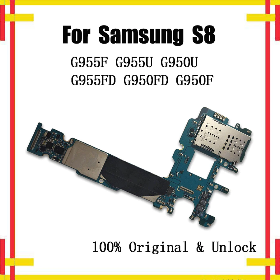 Original Unlock Motherboard For Samsung Galaxy S8 / S8 Plus G955FD G950FD Dual Sim G950F G955F G955U G950U Mainboard Logic Board
Original Unlock Motherboard For Samsung Galaxy S8 / S8 Plus G955FD G950FD Dual Sim G950F G955F G955U G950U Mainboard Logic Board