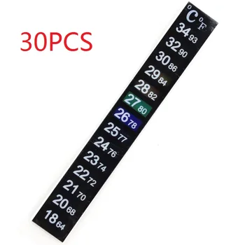 30PCS Plastic Fish Tank Aquarium 18 34-Degree C Thermometer Sticker Digital Dual Scale Water Temperature Stick-on Adhesive Strip
30PCS Plastic Fish Tank Aquarium 18 34-Degree C Thermometer Sticker Digital Dual Scale Water Temperature Stick-on Adhesive Strip
