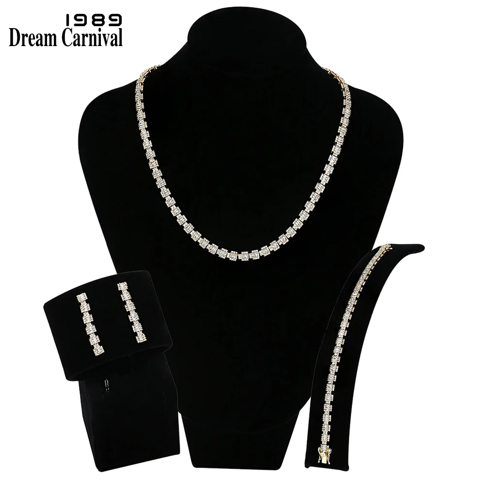 DreamCarnival 1989 New Arrival African Nigerian Jewellery Sets for Women Wedding Jewelry White CZ Rhodium Gold Color SN06183
DreamCarnival 1989 New Arrival African Nigerian Jewellery Sets for Women Wedding Jewelry White CZ Rhodium Gold Color SN06183