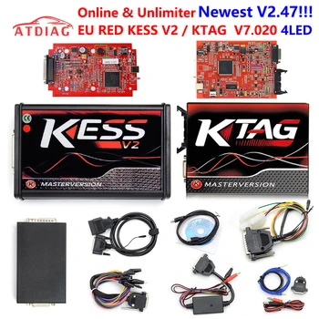 EU RED 4 LED KTAG V7.020 Kess 5.017 V2.47 Kess V2 V5.017 OBD2 Manager Tuning Kit K-TAG 7.020 Master V2.23 ECU Programmer
EU RED 4 LED KTAG V7.020 Kess 5.017 V2.47 Kess V2 V5.017 OBD2 Manager Tuning Kit K-TAG 7.020 Master V2.23 ECU Programmer