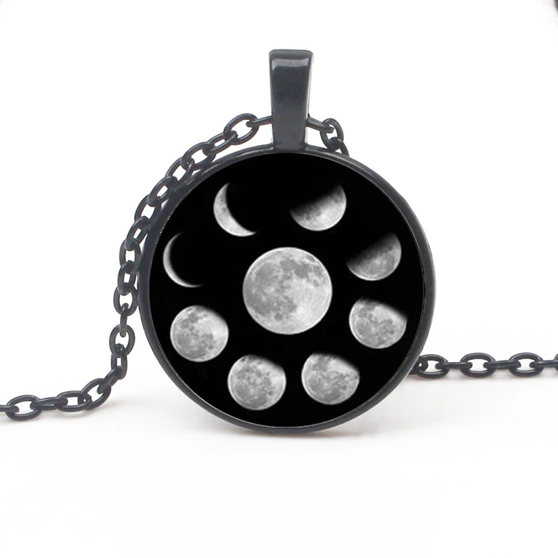 Fashion Shelf Wiccan Pendant Necklace Moon Cycle Nebula Pagan Necklace Glass Cabochon Chain Jewelry Woman Sweater Accessorie Kid
Fashion Shelf Wiccan Pendant Necklace Moon Cycle Nebula Pagan Necklace Glass Cabochon Chain Jewelry Woman Sweater Accessorie Kid