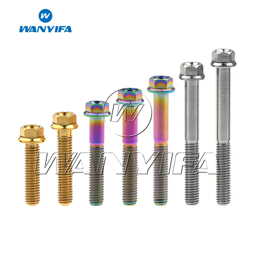 Wanyifa M6x10 15 20 25 30 35 40 45 50 55 60 65 70 75 80 90mm Titanium Flange Hex Head Bolt Bicycle Motorcycle Car Modification
Wanyifa M6x10 15 20 25 30 35 40 45 50 55 60 65 70 75 80 90mm Titanium Flange Hex Head Bolt Bicycle Motorcycle Car Modification