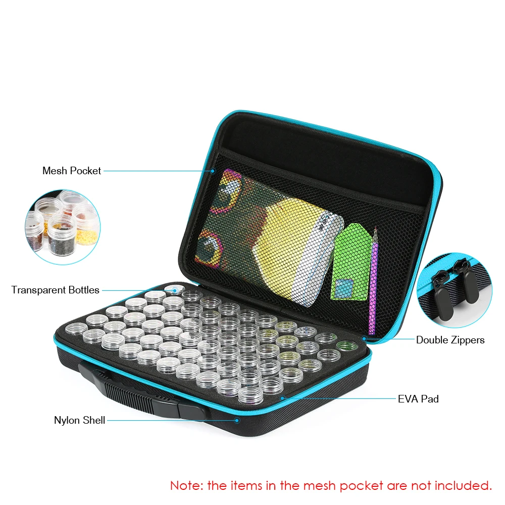 Shockproof Embroidery Rhinestones Storage Container 60 Bottles Diamond Painting Box Container Storage Box Carry Case Holder
Shockproof Embroidery Rhinestones Storage Container 60 Bottles Diamond Painting Box Container Storage Box Carry Case Holder