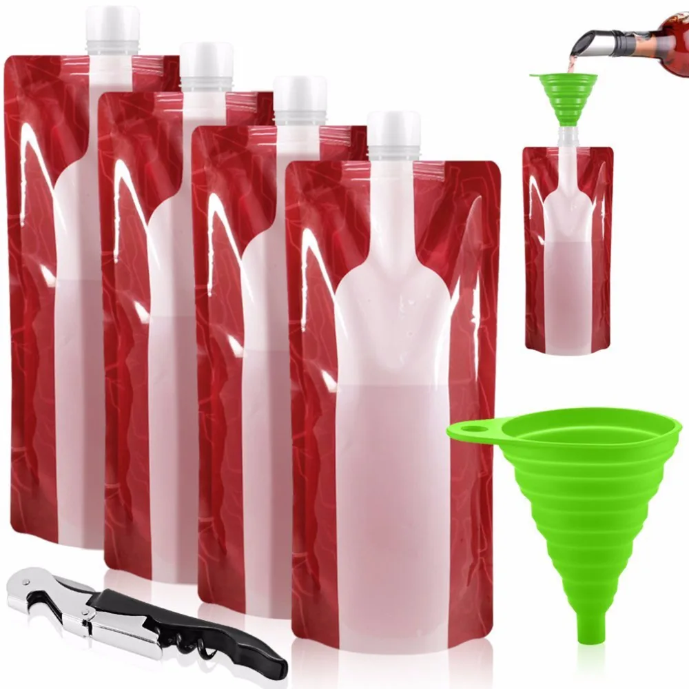 Plastic Foldable Reusable Portable Wine Bottle Bag Wine Bag Unbreakable Flask Travel Gear Accessories Bag
Plastic Foldable Reusable Portable Wine Bottle Bag Wine Bag Unbreakable Flask Travel Gear Accessories Bag