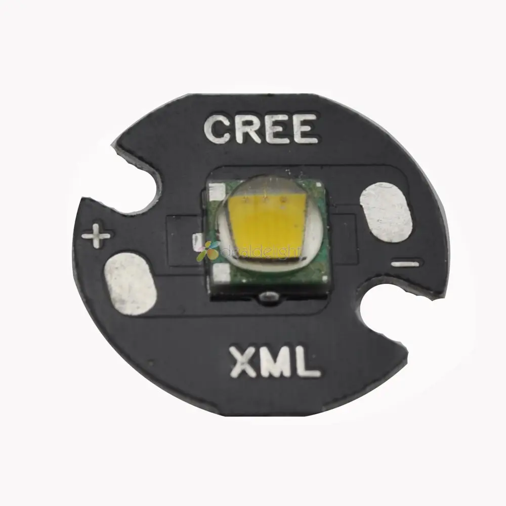 

5PCS CREE Single-die XM-L T6 10W Warm White 3000K 900LM LED Light Emitter Bulb Mounted on 16mm UFO PCB