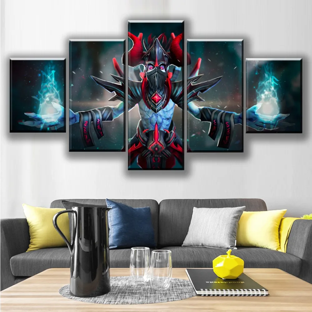 Modern Home Decorative Wall Art Modular Pictures Framework HD Prints Game Posters 5 Pieces Canvas DotA 2 Horns Lich Painting
Modern Home Decorative Wall Art Modular Pictures Framework HD Prints Game Posters 5 Pieces Canvas DotA 2 Horns Lich Painting