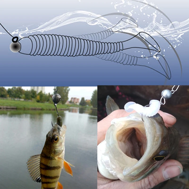WDAIREN 4 8 см 0 г ударное кольцо приманка для рыбной ловли червь мягкая силиконовая