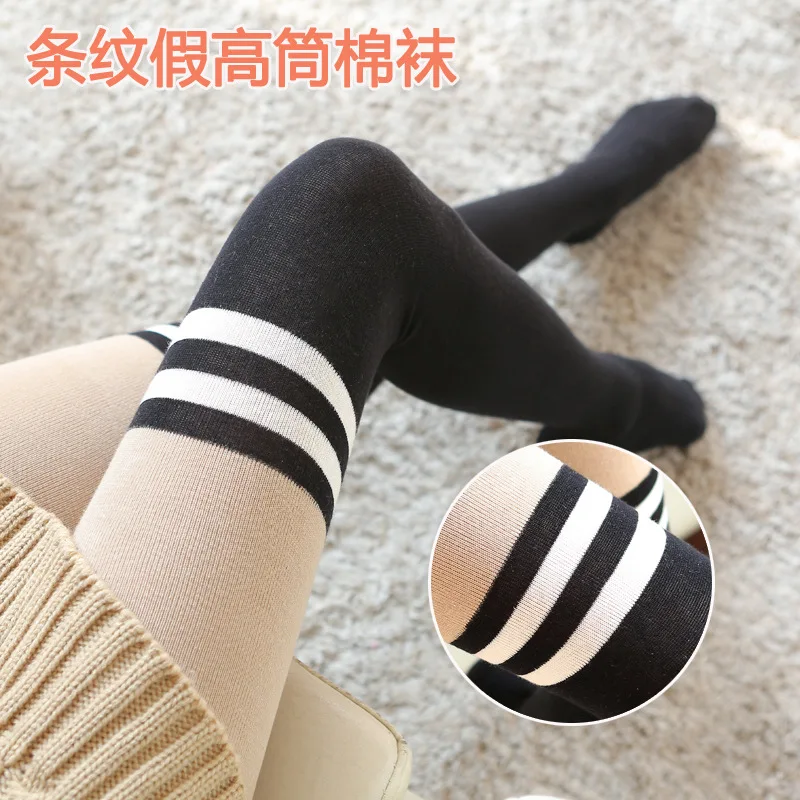 Fashion Thick Cotton Women Striped Fake Thigh Knee Tube Pantyhose High Quality Autumn Winter Warm Tights
Fashion Thick Cotton Women Striped Fake Thigh Knee Tube Pantyhose High Quality Autumn Winter Warm Tights