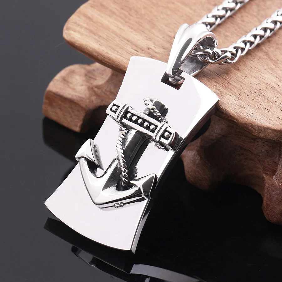 Beautiful Top Quality Anchor Shape Pendants Necklaces 316L Stainless Steel Pendant mens fashion jewelry - Send necklace
Beautiful Top Quality Anchor Shape Pendants Necklaces 316L Stainless Steel Pendant mens fashion jewelry - Send necklace