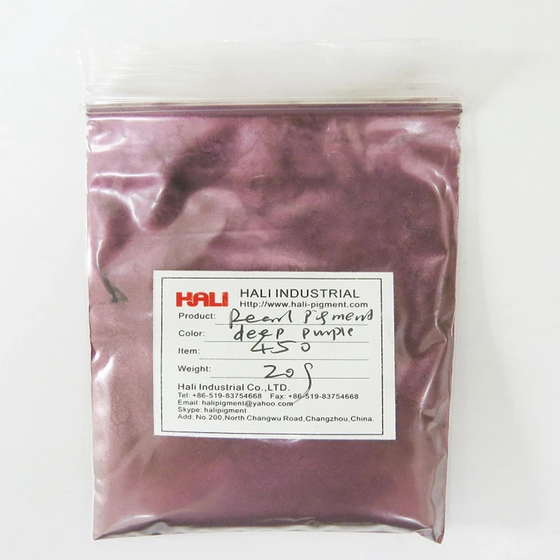 pearl pigment,pearlescent pigment,pearl powder,mica pigment,color:deep purple,item:450,net weight:20gram,free shipping....
pearl pigment,pearlescent pigment,pearl powder,mica pigment,color:deep purple,item:450,net weight:20gram,free shipping....