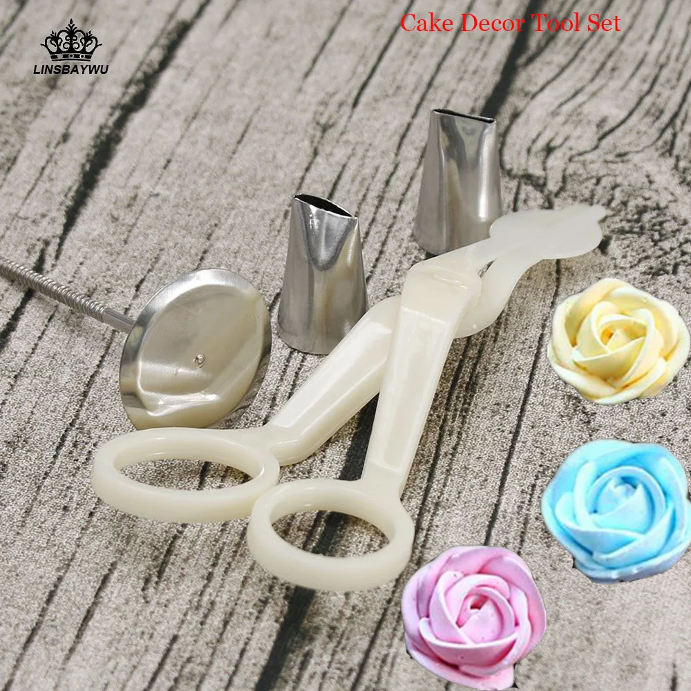 4Pcs/Set Cake Decoration Set 1 Cake Flower Stand Nail 2 Cake Icing Piping Nozzle 1 Cake Scissors For Cream Flower Transfer
4Pcs/Set Cake Decoration Set 1 Cake Flower Stand Nail 2 Cake Icing Piping Nozzle 1 Cake Scissors For Cream Flower Transfer
