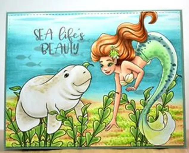 Mermaid Clear Silicone Stamp/Seal for DIY scrapbooking/photo album Decorative clear stamp sheets A1932
Mermaid Clear Silicone Stamp/Seal for DIY scrapbooking/photo album Decorative clear stamp sheets A1932