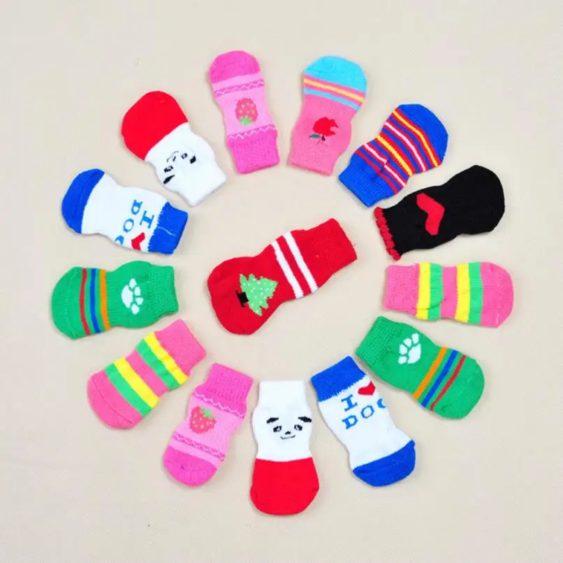 Cute 4 PCS/SET Indoor Cute Pet Dog Socks Soft Quality Cotton Antiskid Paws Dirts Away Easy Washing Colorful Dog Shoe Socks
Cute 4 PCS/SET Indoor Cute Pet Dog Socks Soft Quality Cotton Antiskid Paws Dirts Away Easy Washing Colorful Dog Shoe Socks