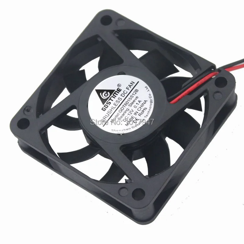 10PCS LOT Gdstime DC 12V 60mm 6cm 60x60x15mm 2P 6015 Cooler Radiator 12v cooling fan
10PCS LOT Gdstime DC 12V 60mm 6cm 60x60x15mm 2P 6015 Cooler Radiator 12v cooling fan