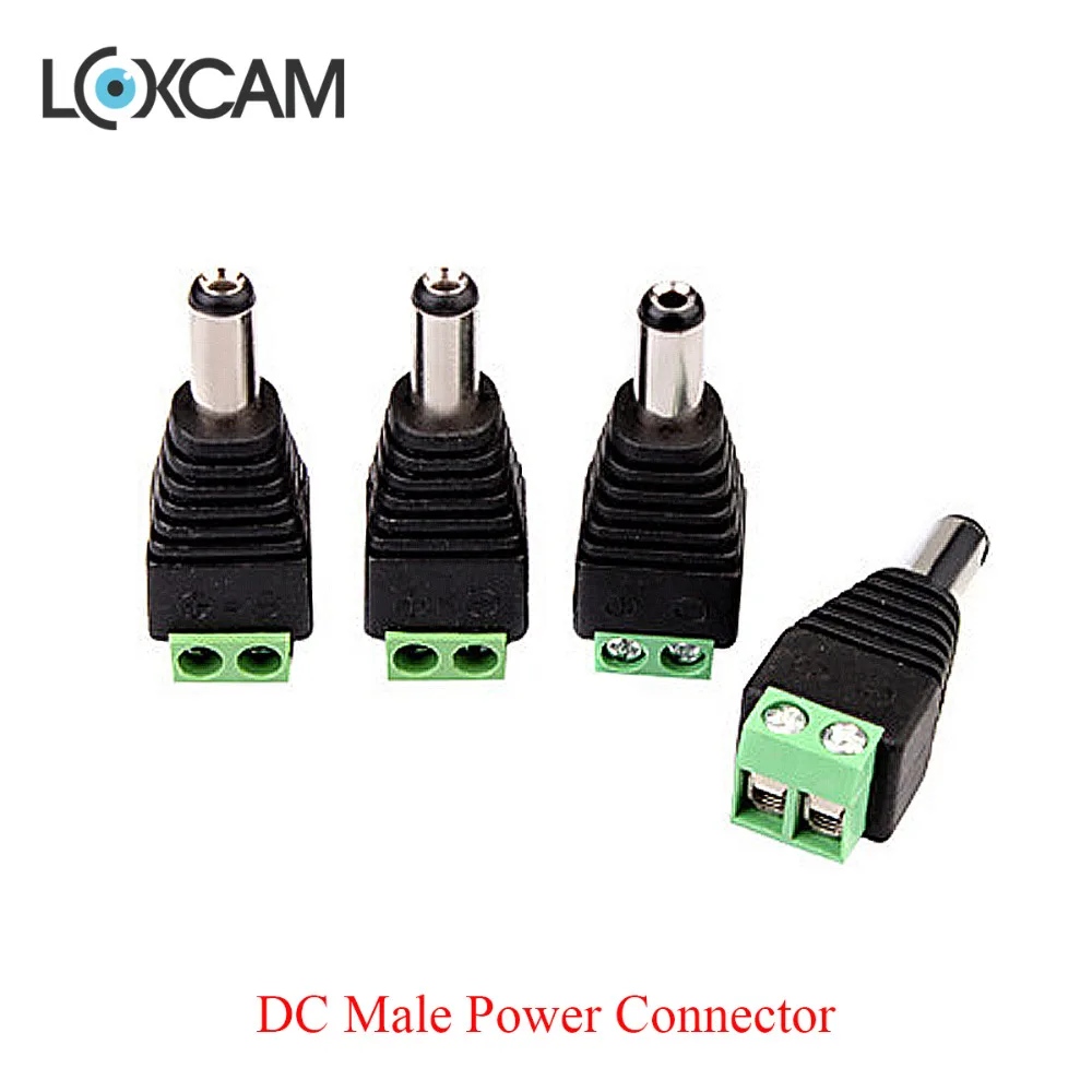 Free shiopping! CCTV Male DC Jack DC Connector Power Plug for Security CCTV Camera System 2.1mm x 5.5mm
Free shiopping! CCTV Male DC Jack DC Connector Power Plug for Security CCTV Camera System 2.1mm x 5.5mm