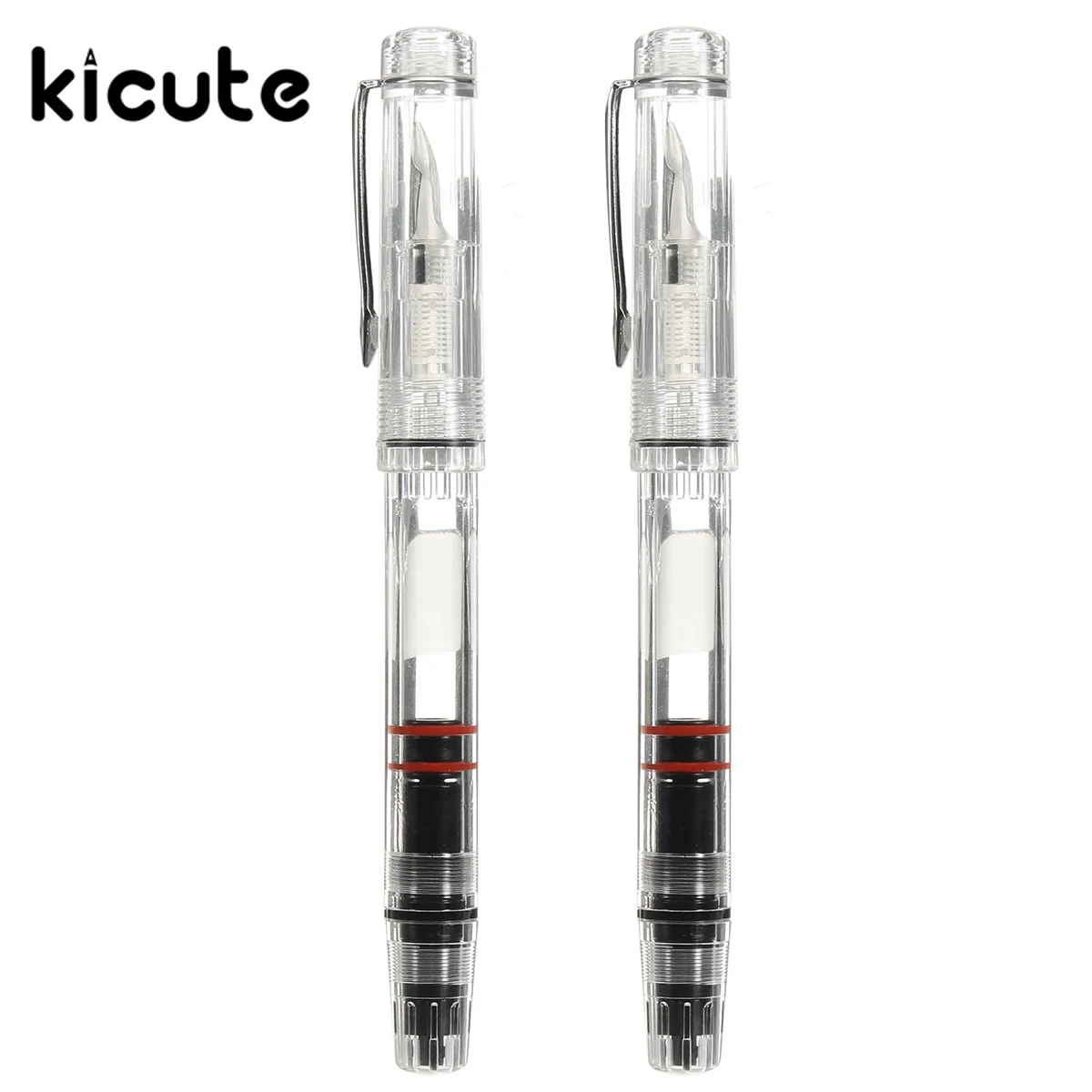 Kicute 1pcs 0.38/0.5mm Fine Nib Transparent Piston Fountain Pen High Quality School Office Stationery Supplies for Students
Kicute 1pcs 0.38/0.5mm Fine Nib Transparent Piston Fountain Pen High Quality School Office Stationery Supplies for Students