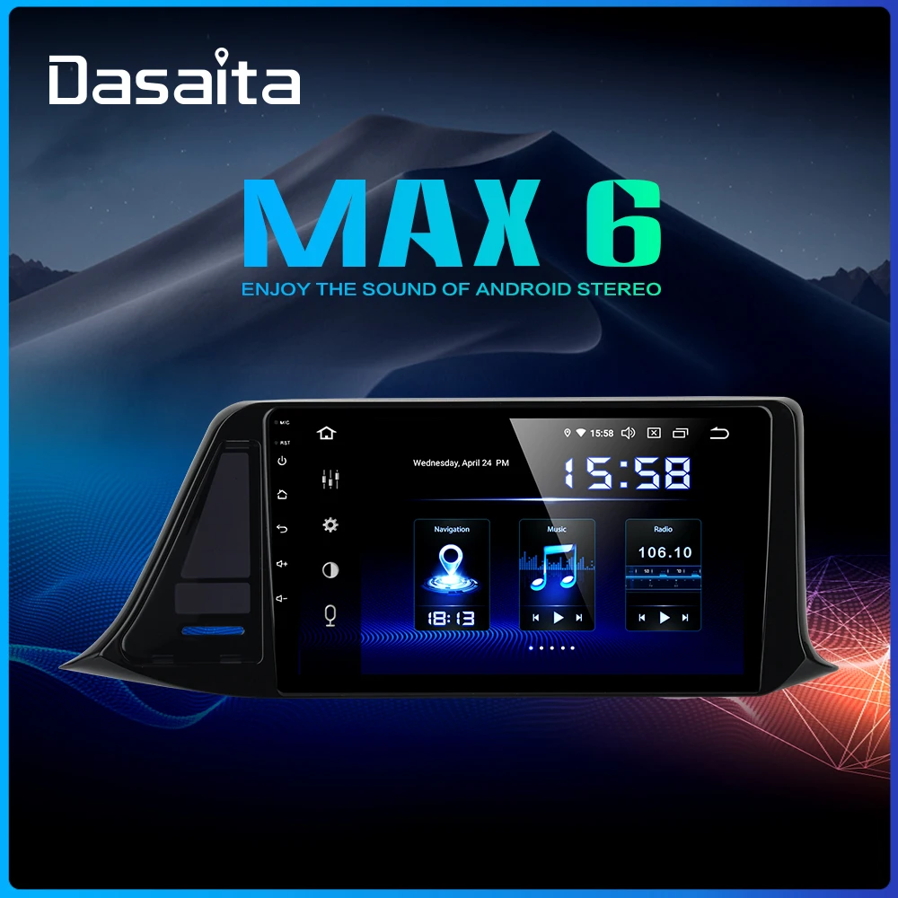 Dasaita 9" IPS Autoradio 1 Din Android 9.0 for Toyota C-HR CHR Radio 2016 2017 2018 DSP Car Stereo Multimedia Navigation MAX6
Dasaita 9" IPS Autoradio 1 Din Android 9.0 for Toyota C-HR CHR Radio 2016 2017 2018 DSP Car Stereo Multimedia Navigation MAX6