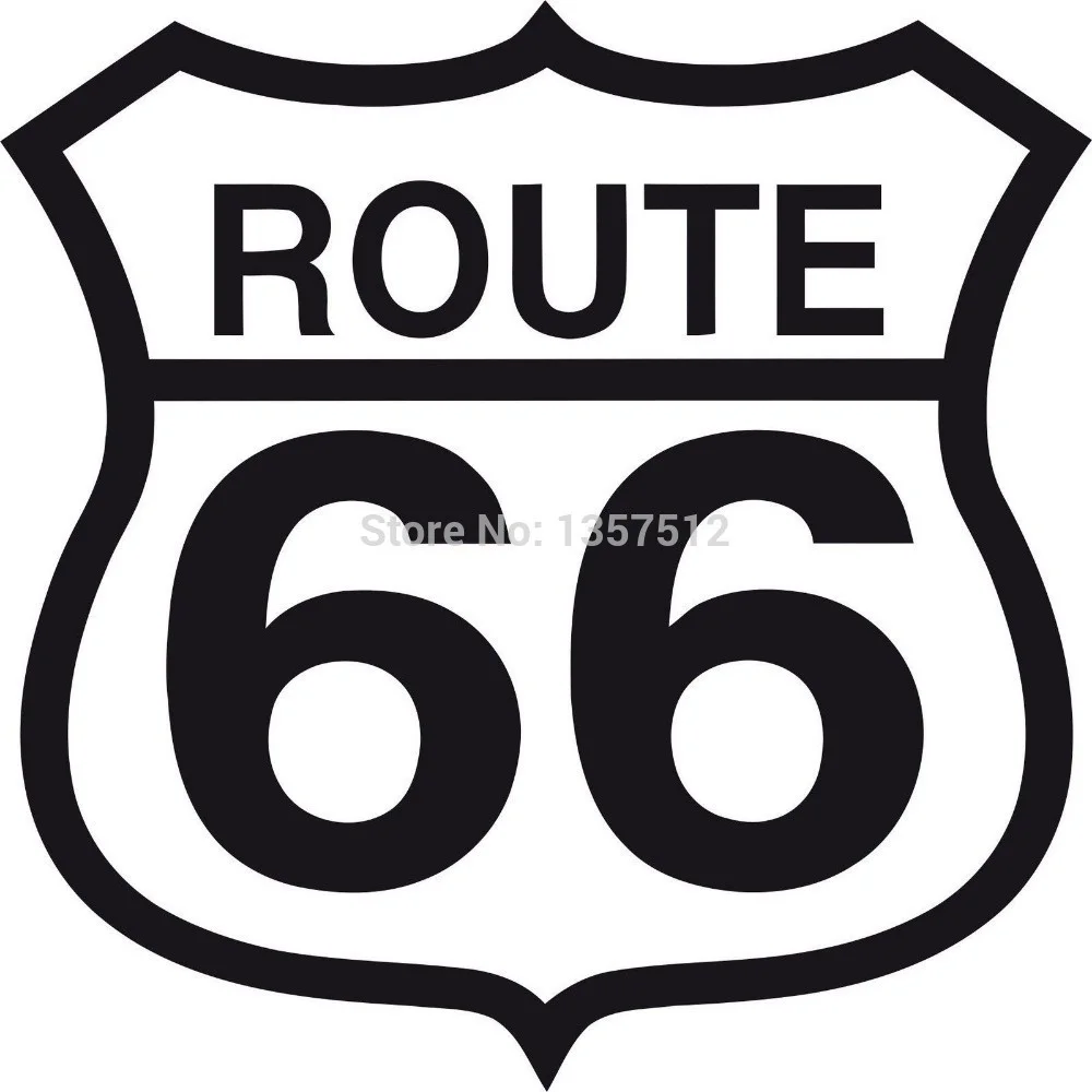 () Стикер s оптом Route 66 знак забавный стикер для грузовика окна бампер авто