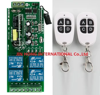 85v~250V 4CH RF Wireless Remote Control Relay Switch Security System Garage Rolling Gate Electric Doors & 2pcs Transmitt
85v~250V 4CH RF Wireless Remote Control Relay Switch Security System Garage Rolling Gate Electric Doors & 2pcs Transmitt