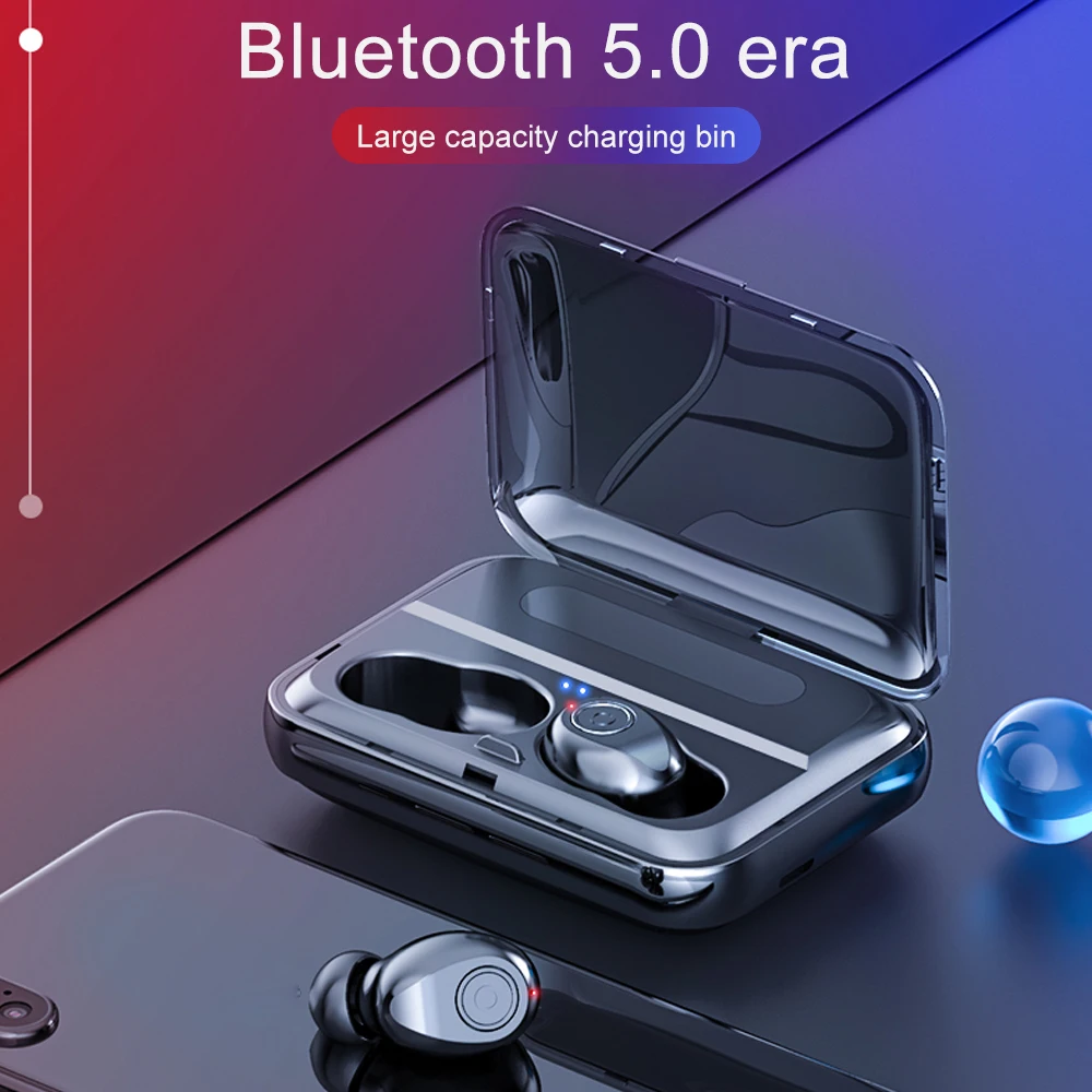F9 TWS Bluetooth Earphones V5.0 Wireless Sport HiFi Headset Music Stereo Bass Earphone Waterproof With Microphone Charge box
F9 TWS Bluetooth Earphones V5.0 Wireless Sport HiFi Headset Music Stereo Bass Earphone Waterproof With Microphone Charge box