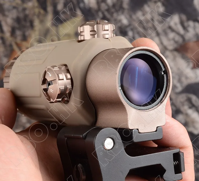 Tactical holographic red dot sight scope 3X Magnifier with 20mm picatinny rail side mount DE M1243
Tactical holographic red dot sight scope 3X Magnifier with 20mm picatinny rail side mount DE M1243