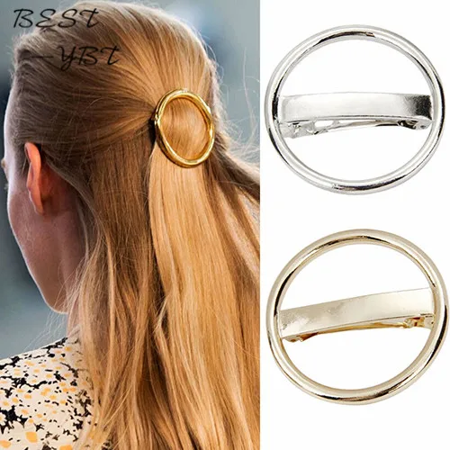 Women Hair Accessories Punk Circle Hairpin Golden Silver Alloy Round Hair Clip Clamp Headwear
Women Hair Accessories Punk Circle Hairpin Golden Silver Alloy Round Hair Clip Clamp Headwear