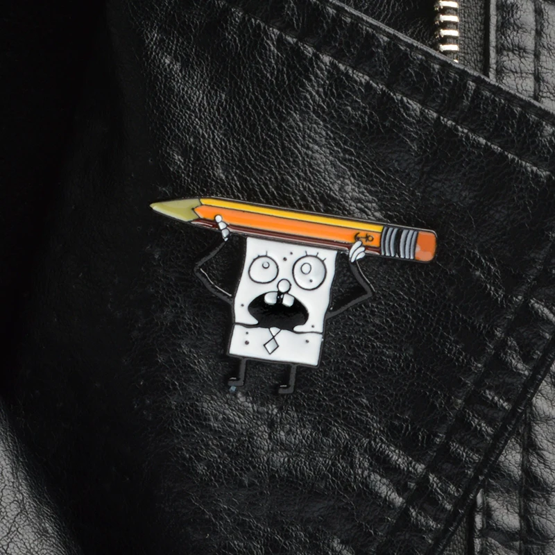 Cartoon character and Pencil Hard Enamel Pin Lapel pins Brooches Backpack Bag Jackets Accessories Men Women Kins Brooch
Cartoon character and Pencil Hard Enamel Pin Lapel pins Brooches Backpack Bag Jackets Accessories Men Women Kins Brooch