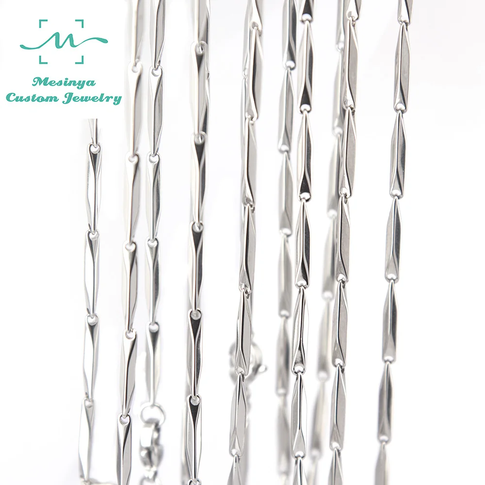 Mesinya 2016 girls boys 20 '' 2mm and 32'' 3mm width 316L Stainless steel shiny chain necklace for pendant
Mesinya 2016 girls boys 20 '' 2mm and 32'' 3mm width 316L Stainless steel shiny chain necklace for pendant