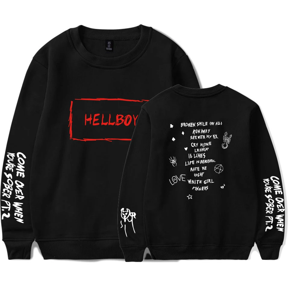 New Kpop Hoodie Lil Peep HELLBOY 2019 Harajuku Sweatshirt Women/Men Fashion Long Harajuku Sweatshirt Hip Hop Streetwear Clothes
New Kpop Hoodie Lil Peep HELLBOY 2019 Harajuku Sweatshirt Women/Men Fashion Long Harajuku Sweatshirt Hip Hop Streetwear Clothes