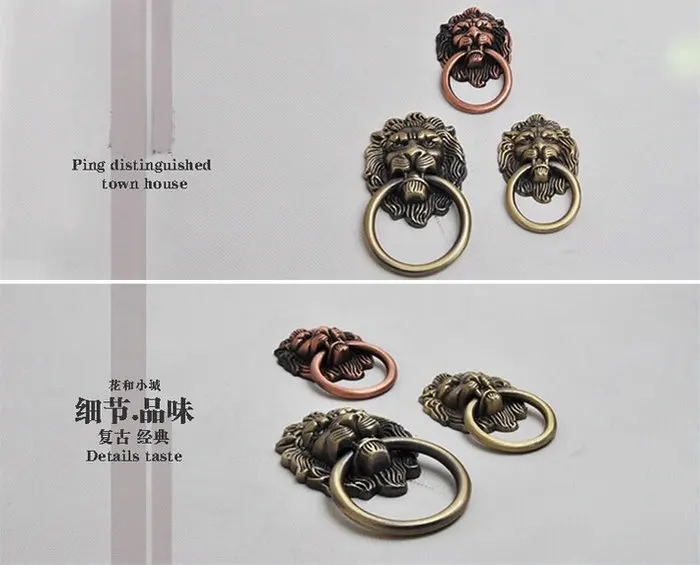 3PCS/Lot Zinc Alloy Lion Shape Furniture Knob Cupboard Closet Drawer Ring Pull Tab With Free Screws
3PCS/Lot Zinc Alloy Lion Shape Furniture Knob Cupboard Closet Drawer Ring Pull Tab With Free Screws