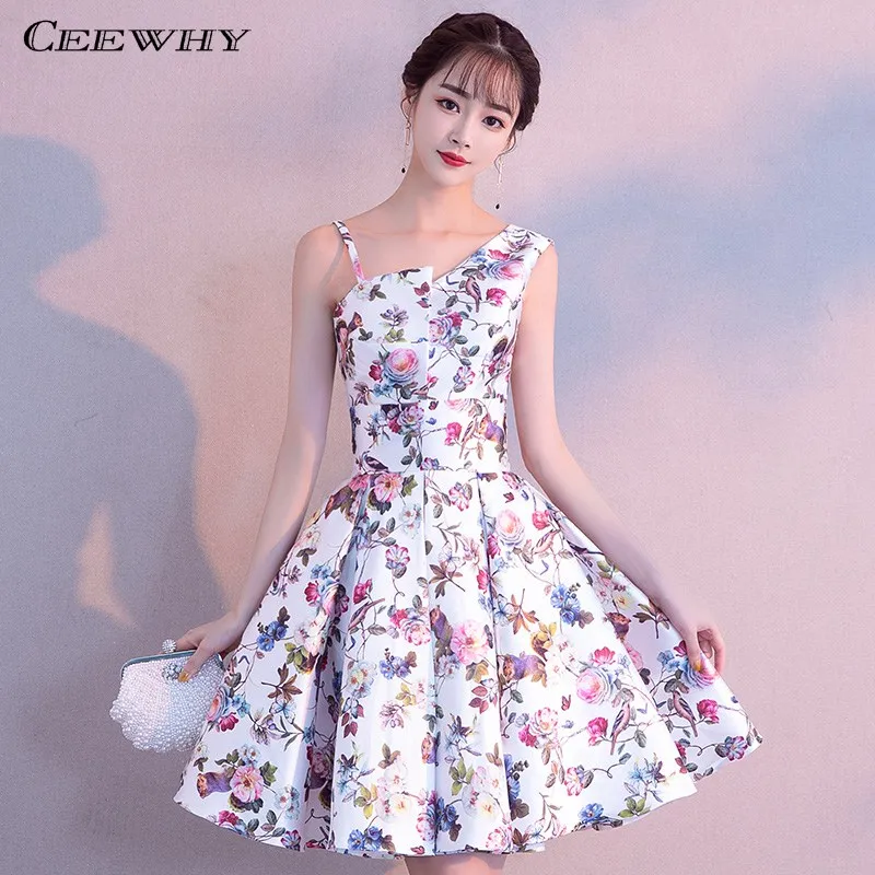 CEEWHY Floral Print Short Prom Dresses Knee Length Cocktail Dresses Graduation Homecoming Dresses Vestidos Cortos de Fiesta
CEEWHY Floral Print Short Prom Dresses Knee Length Cocktail Dresses Graduation Homecoming Dresses Vestidos Cortos de Fiesta