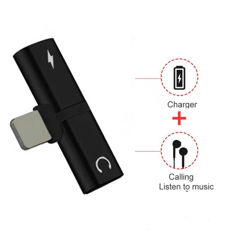 Audio Adapter For iPhone 7 8 Plus X XR XS Charging/Audio 2 in 1 Charger Cable Adapter For Lightning Jack to Earphone AUX Cable
Audio Adapter For iPhone 7 8 Plus X XR XS Charging/Audio 2 in 1 Charger Cable Adapter For Lightning Jack to Earphone AUX Cable