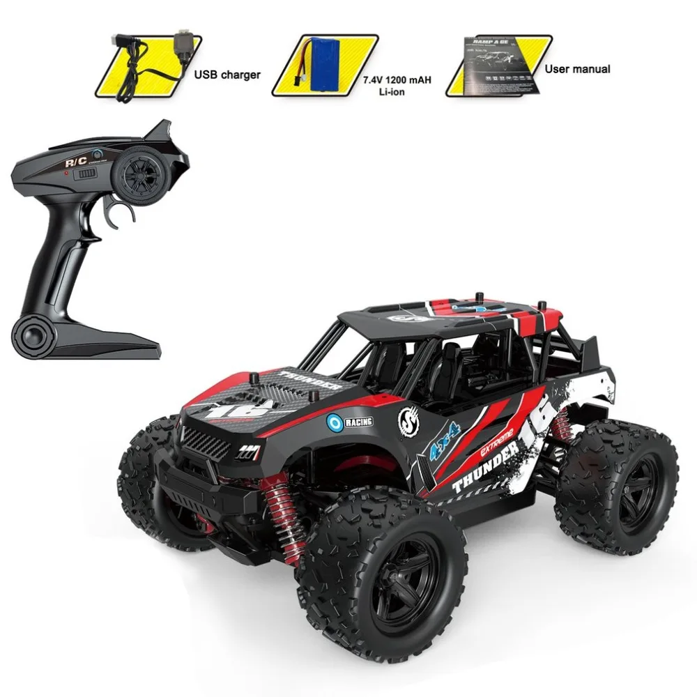 1:18 Scale 4CH 4WD 2.4GHz Mini Off-Road RC Racing Car Truck Vehicle High Speed 36km/h Remote Toy for Kids
1:18 Scale 4CH 4WD 2.4GHz Mini Off-Road RC Racing Car Truck Vehicle High Speed 36km/h Remote Toy for Kids