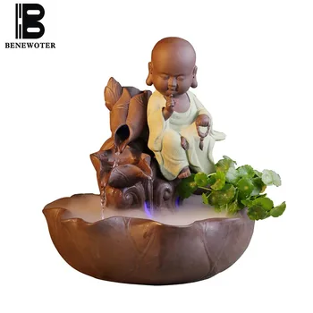 110/220V Vintage Ceramic Lovely Monk Water Fountain Atomization Home Fish Tanks Feng Shui Waterscape Office Desktop Decor Crafts
110/220V Vintage Ceramic Lovely Monk Water Fountain Atomization Home Fish Tanks Feng Shui Waterscape Office Desktop Decor Crafts