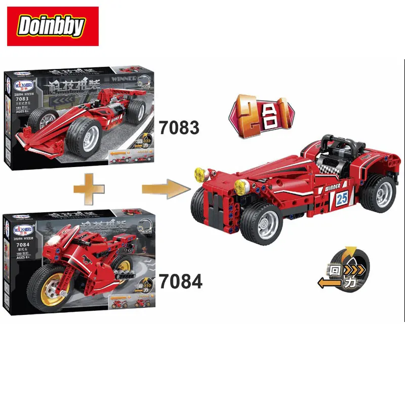 Bela 7083 7084 Technic Series F1 Racing Car Motorcycle 2 In 1 Changed Creative Building Block Set Bricks Kits Toys New Arrival
Bela 7083 7084 Technic Series F1 Racing Car Motorcycle 2 In 1 Changed Creative Building Block Set Bricks Kits Toys New Arrival