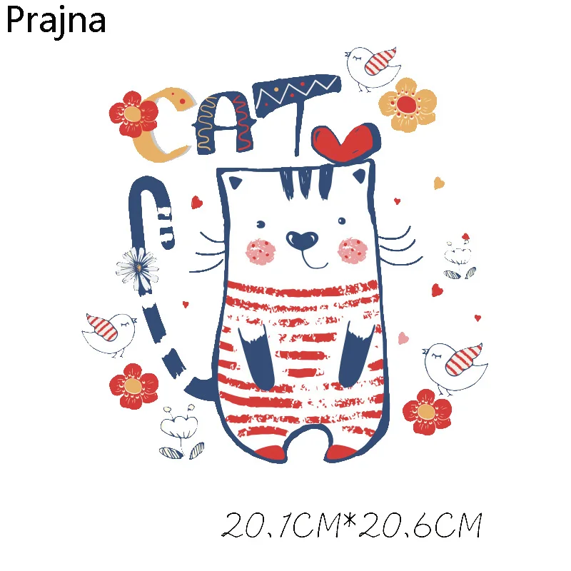 Prajna Cat Iron On Transfer For T Shirt Applique Stickers Hot Heat Vinyl Thermal Transfers For Clothes Fabric Decoration Badge
Prajna Cat Iron On Transfer For T Shirt Applique Stickers Hot Heat Vinyl Thermal Transfers For Clothes Fabric Decoration Badge