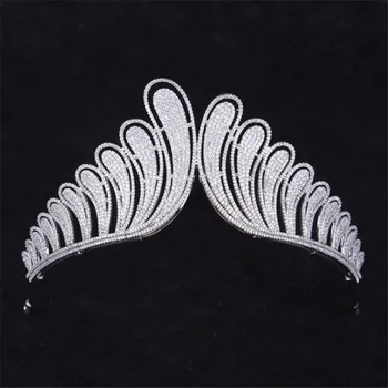 Zircon Tiaras and Crowns Wedding Hair Accessories Princess Tiara Bridal Crown Catwalk Prom Tiaras for Bride Hair Jewelry
Zircon Tiaras and Crowns Wedding Hair Accessories Princess Tiara Bridal Crown Catwalk Prom Tiaras for Bride Hair Jewelry