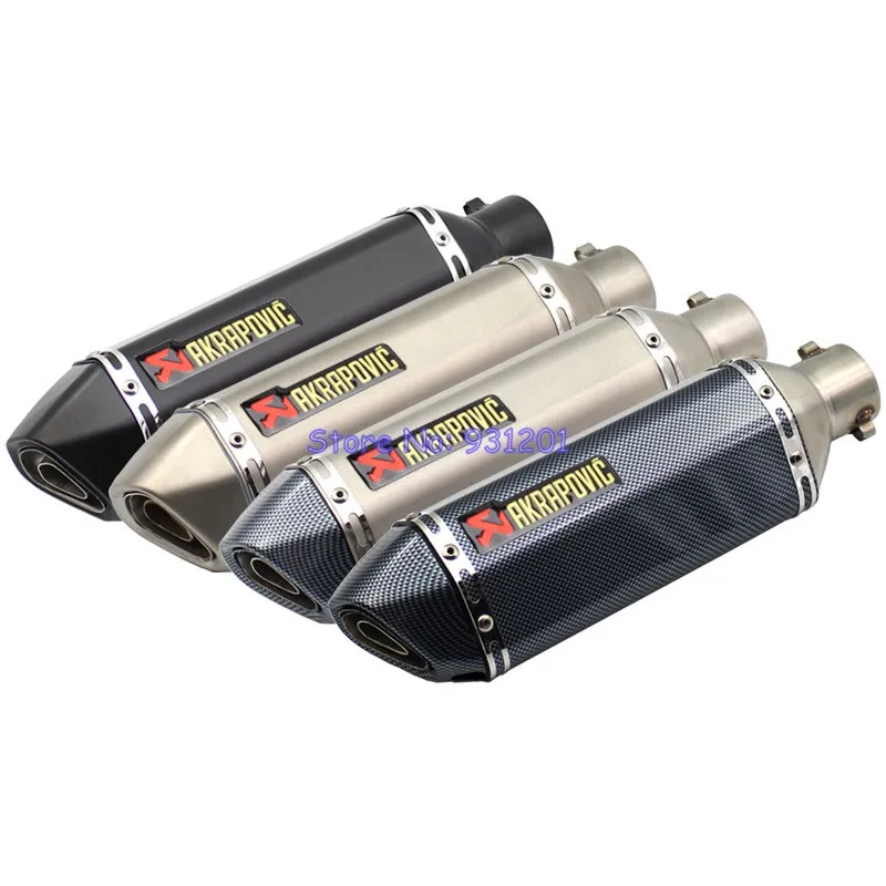 Length 370mm Inlet 51mm Motorcycle Akrapovic Exhaust Muffler Pipe Slip On Universal Motorbike Muffler Exhaust
Length 370mm Inlet 51mm Motorcycle Akrapovic Exhaust Muffler Pipe Slip On Universal Motorbike Muffler Exhaust