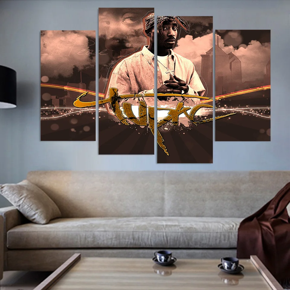 4 Panels Canvas Painting 2Pac Tupac Amaru Canvas painting home decor print poster wall art
4 Panels Canvas Painting 2Pac Tupac Amaru Canvas painting home decor print poster wall art