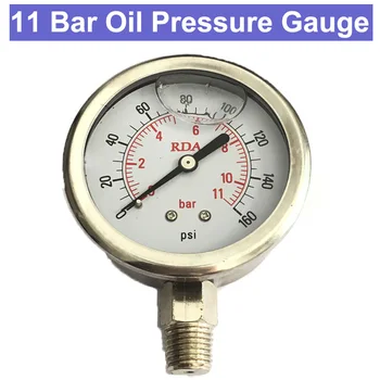 SP 0-160Psi 11Bar 60mm 1/4 Thread Radial stainless steel manometer Liquid Filled pressure gauge Air oil water Hydraulic Pressure
SP 0-160Psi 11Bar 60mm 1/4 Thread Radial stainless steel manometer Liquid Filled pressure gauge Air oil water Hydraulic Pressure
