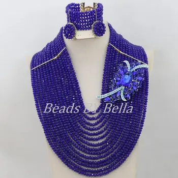 Popular Royal Blue Crystal Beads Jewelry Set New Women Necklace Nigerian Wedding African Beads Jewelry Set Free Shipping ABF582
Popular Royal Blue Crystal Beads Jewelry Set New Women Necklace Nigerian Wedding African Beads Jewelry Set Free Shipping ABF582