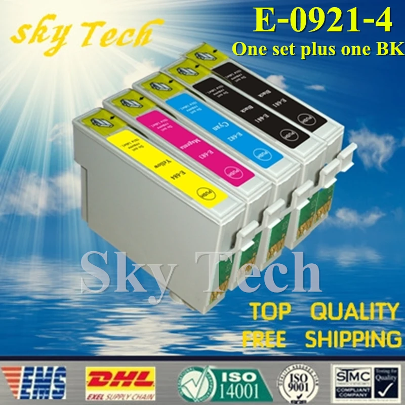 One set Plus One BK Compatible Cartridge For T0921 - T0924 , For Epson Stylus C91 CX4300 T27 etc ...
One set Plus One BK Compatible Cartridge For T0921 - T0924 , For Epson Stylus C91 CX4300 T27 etc ...